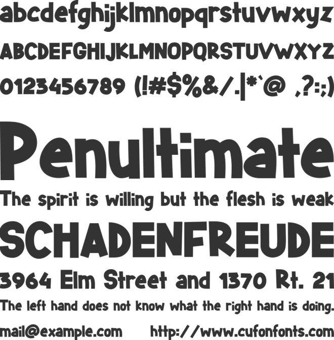 Starlight Personal font preview