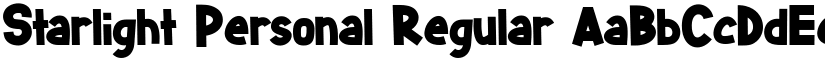 Starlight Personal Regular font