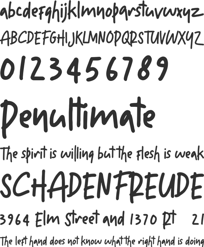 Moonllime font preview