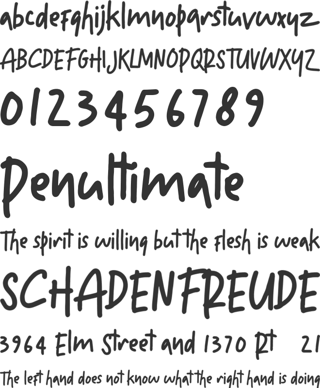 Moonllime font preview