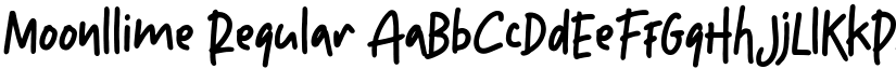 Moonllime Regular font