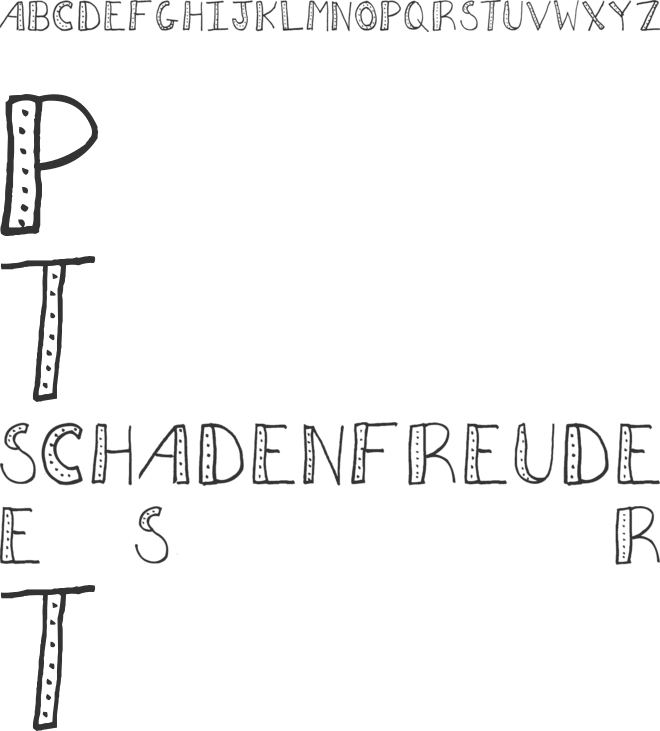 AEZ Dots font preview