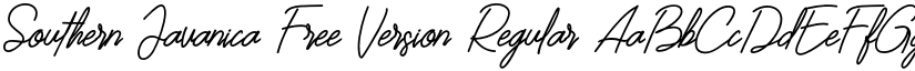 Southern Javanica Free Version Regular font