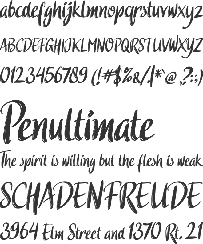 Higeja FREE font preview