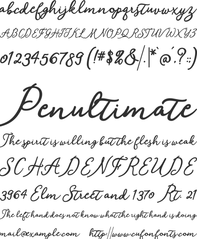 Shantik font preview