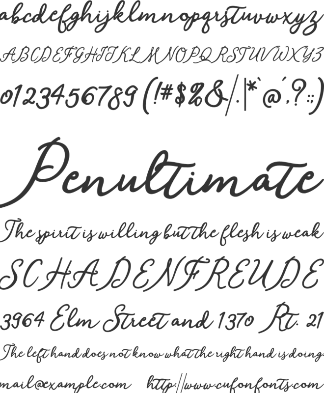 Shantik font preview