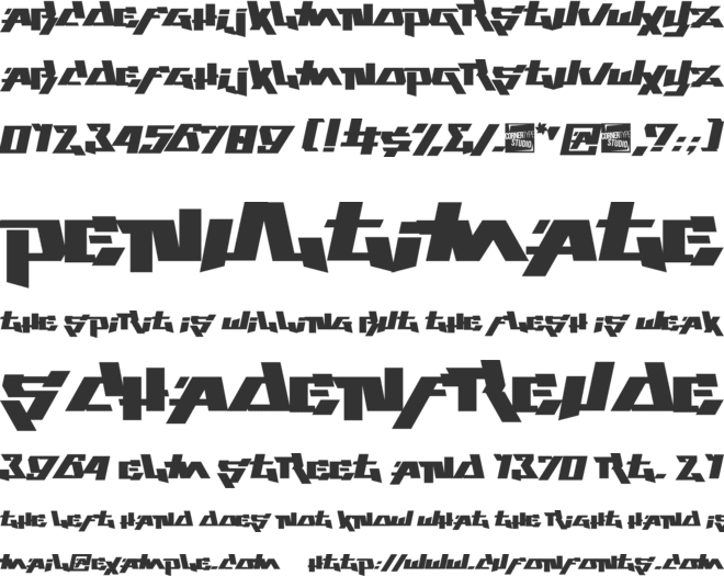 Play This Game font preview