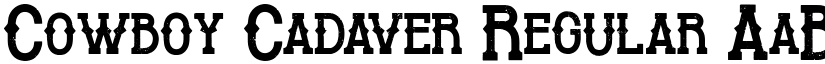 Cowboy Cadaver Regular font