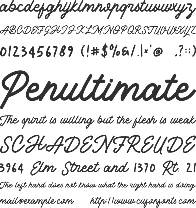Sweet Candy font preview