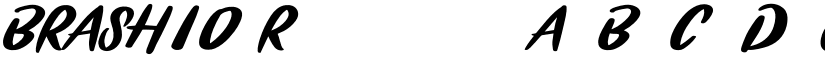 BRASHIO Regular font