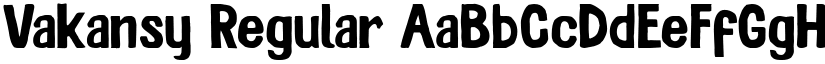 Vakansy font download