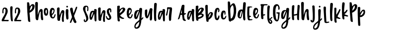 212 Phoenix Sans Regular font