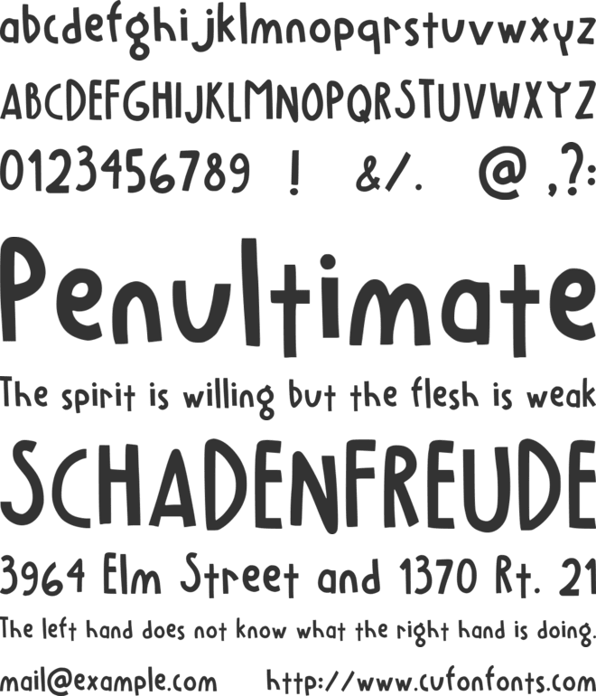 Lemoneign font preview