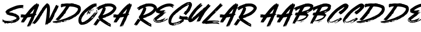 Sandora Regular font