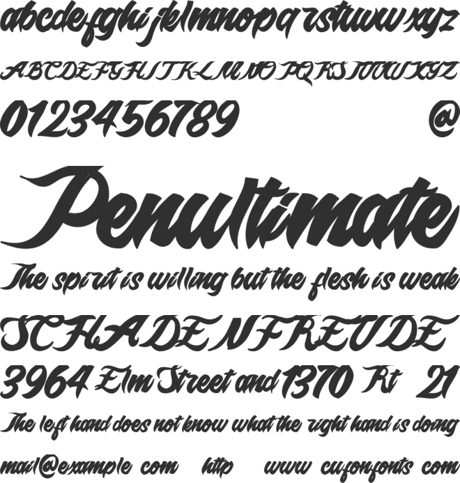 Epidemik free personal only font preview