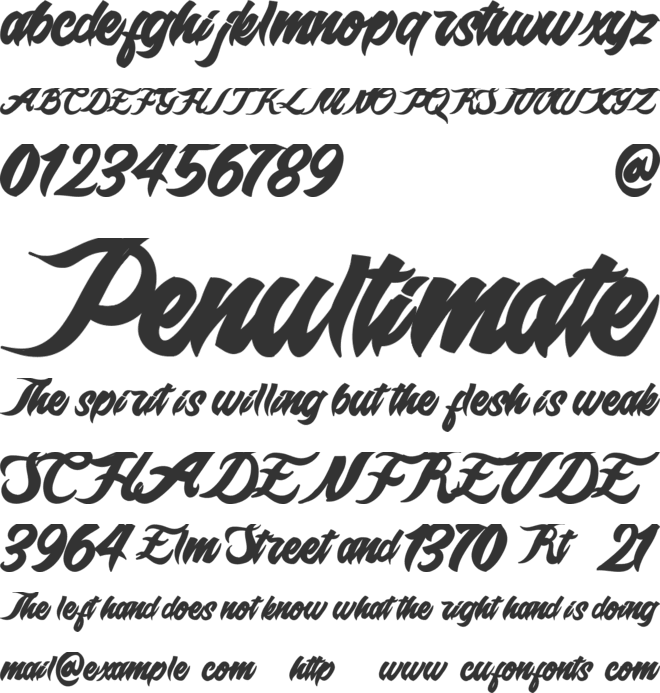Epidemik free personal only font preview