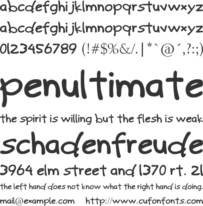 Kids Club font preview