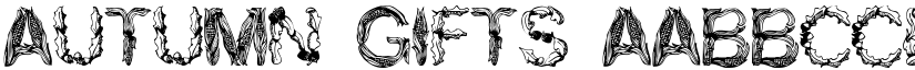 Autumn Gifts font