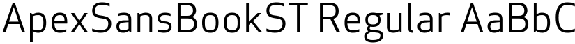 ApexSansBookST Regular font