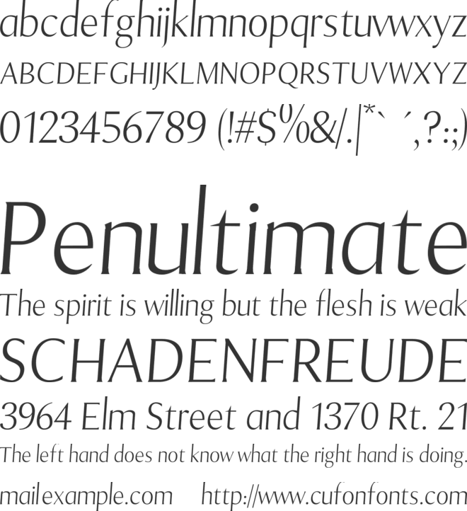 Godsway font preview