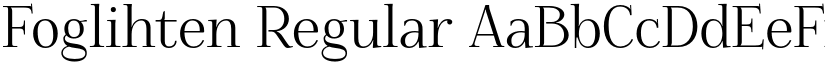 Foglihten Regular font