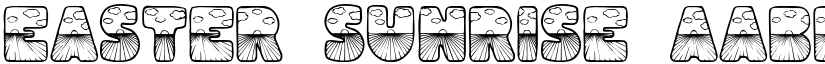 Easter Sunrise font