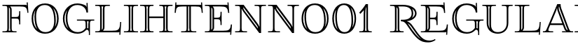 FoglihtenNo01 Regular font