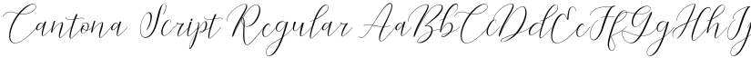 Cantona Script Regular font