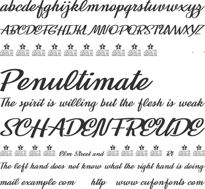 Superworld Personal Use font preview