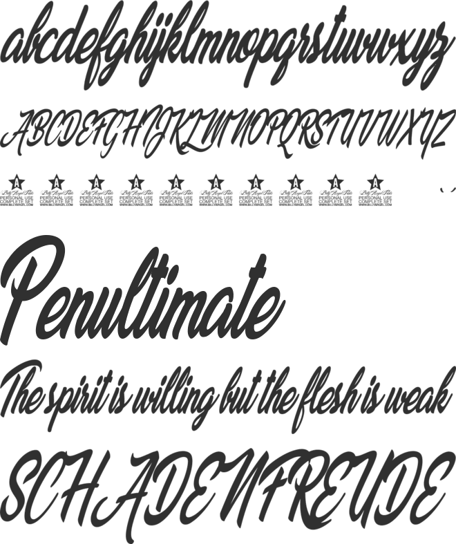 Palomita Personal Use font preview