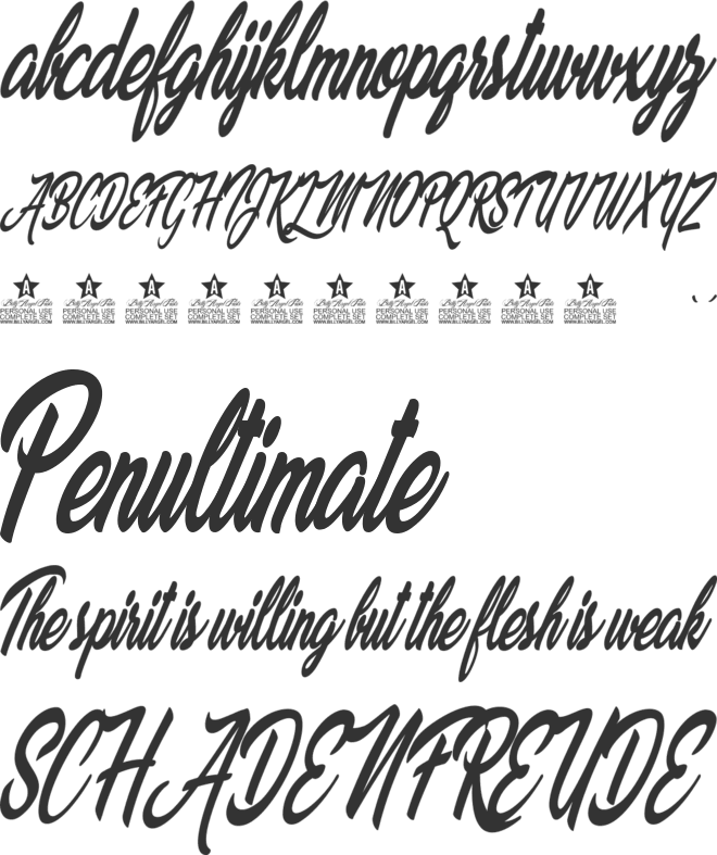 Palomita Personal Use font preview