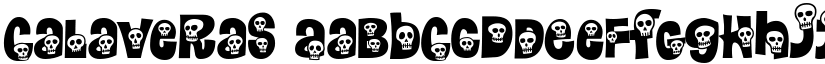 Calaveras font
