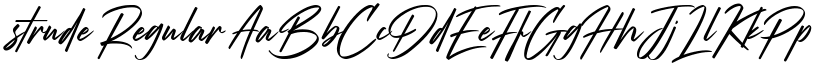strude Regular font
