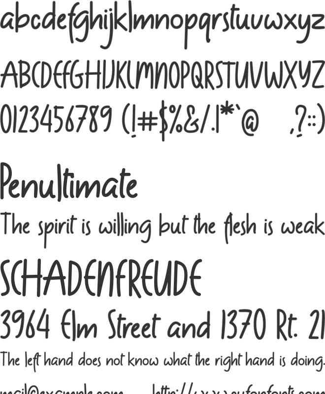 kidson font preview