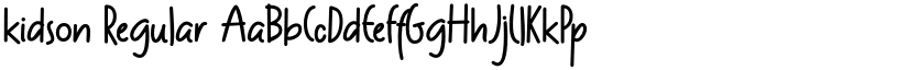 kidson Regular font