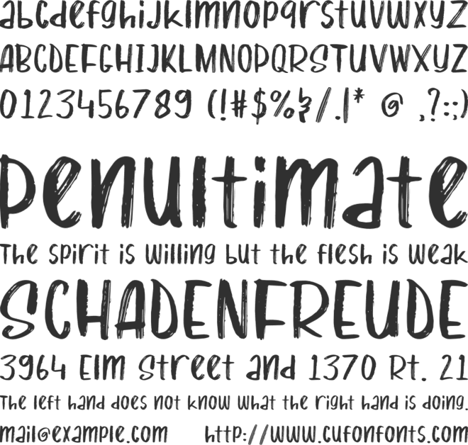 Whisky Coke font preview