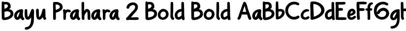 Bayu Prahara 2 Bold Bold font