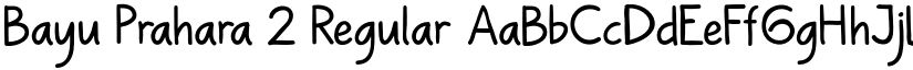 Bayu Prahara 2 Regular font