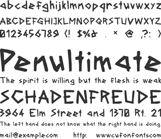Etchstone font preview