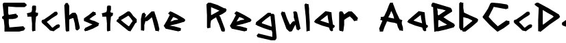 Etchstone Regular font