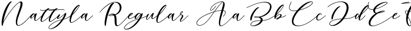 Nattyla Regular font
