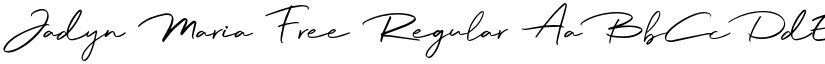 Jadyn Maria Free Regular font
