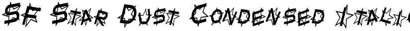 SF Star Dust Condensed Italic font