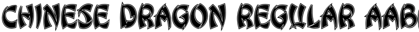 Chinese Dragon Regular font