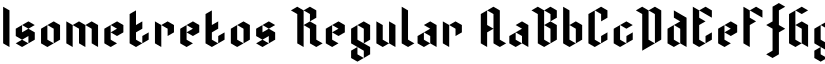 Isometretos font download