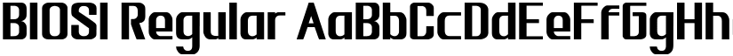 BIOSI Regular font