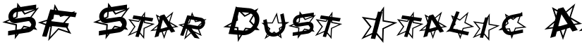 SF Star Dust Italic font