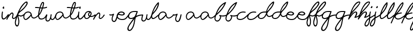 Infatuation Regular font