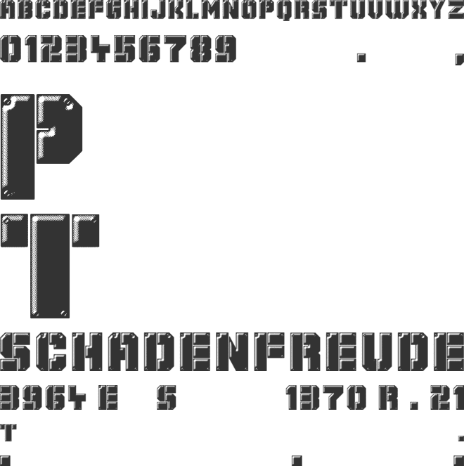 Mechanical Animals font preview