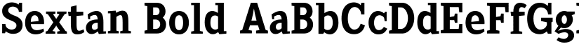 Sextan Bold font
